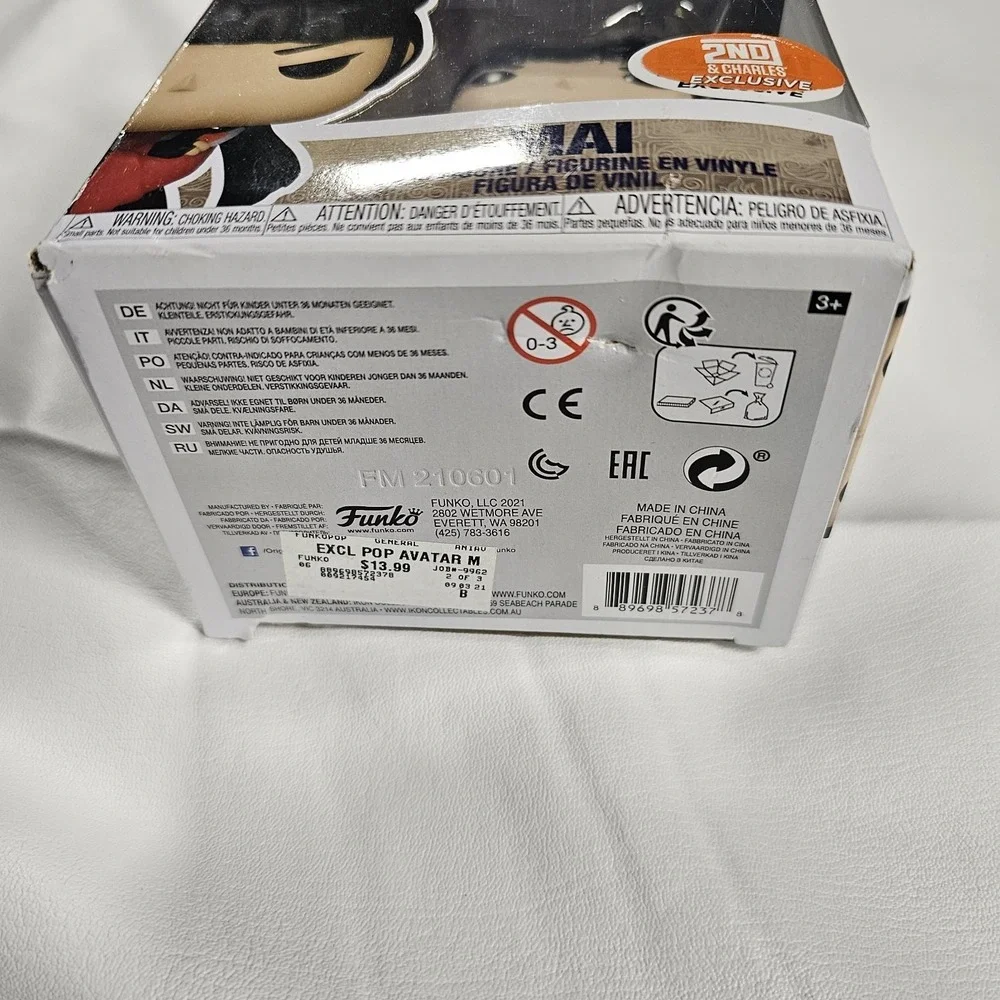 Funko Pop Mai 1003 Avatar Last Airbender 2nd‎ & Charles Exclusive Box Damage